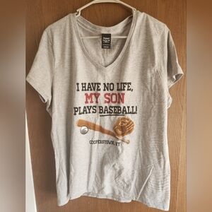 Hanes Gray Short Sleeve Tee Casual Comfort